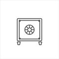 safe icon, vector, illustration Royalty Free Stock Photo